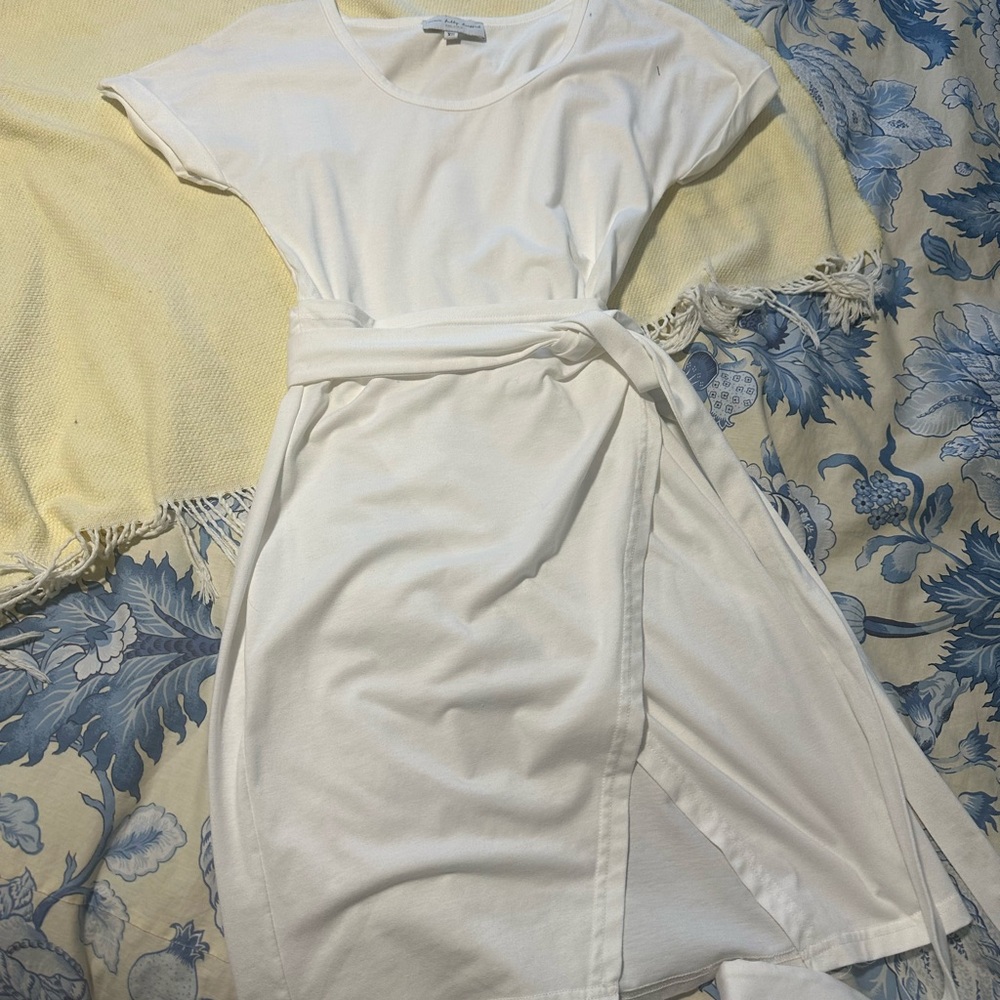 Elegant White Wrap Dress
